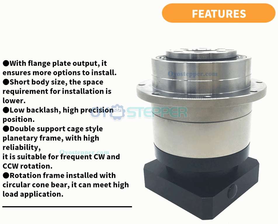 Helical Gear Reducer Planetary Gearbox for Nema23 Stepper Motor / 60mm Servo Motor