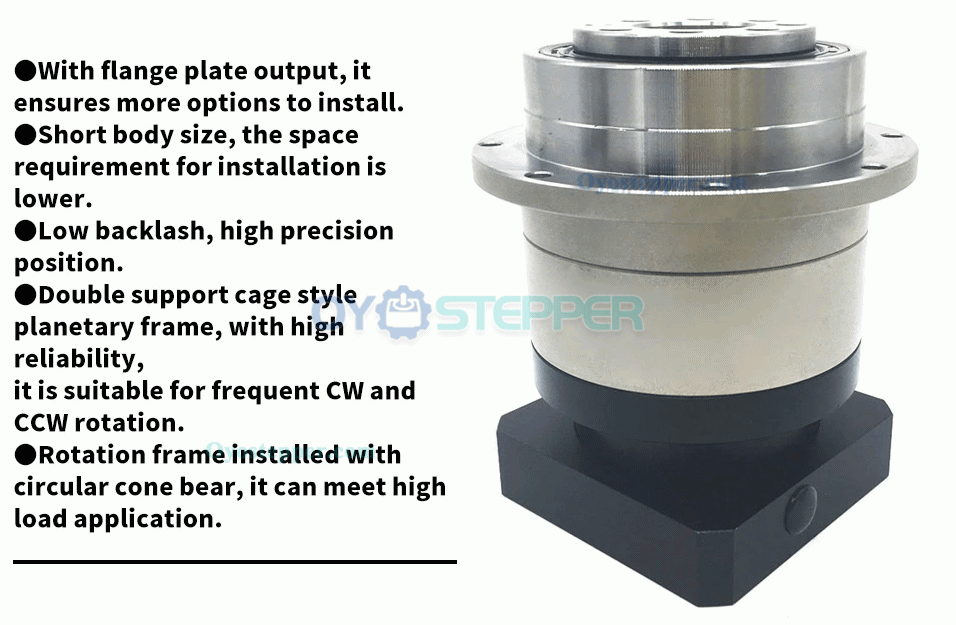 Helical Gear Planetary Gearbox Speed Reducer for Nema 42 Stepper Motor & 110mm/130mm Servo Motor
