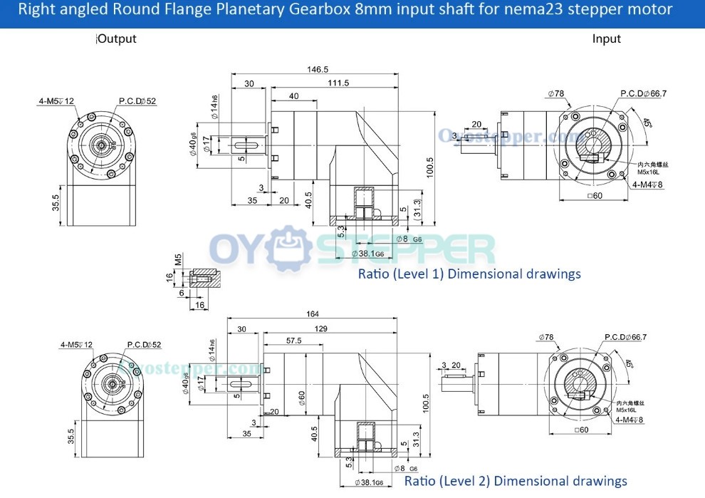 PVE060 90 Degree Right Angle Planetary Gearbox Fit Nema 23 Stepper Motor/60mm Servo Motor Spur Gear Speed Reducer PVE060 90 Degree Right Angle Planetary Gearbox Fit Nema 23 Stepper Motor/60mm Servo Motor Spur Gear Speed Reducer