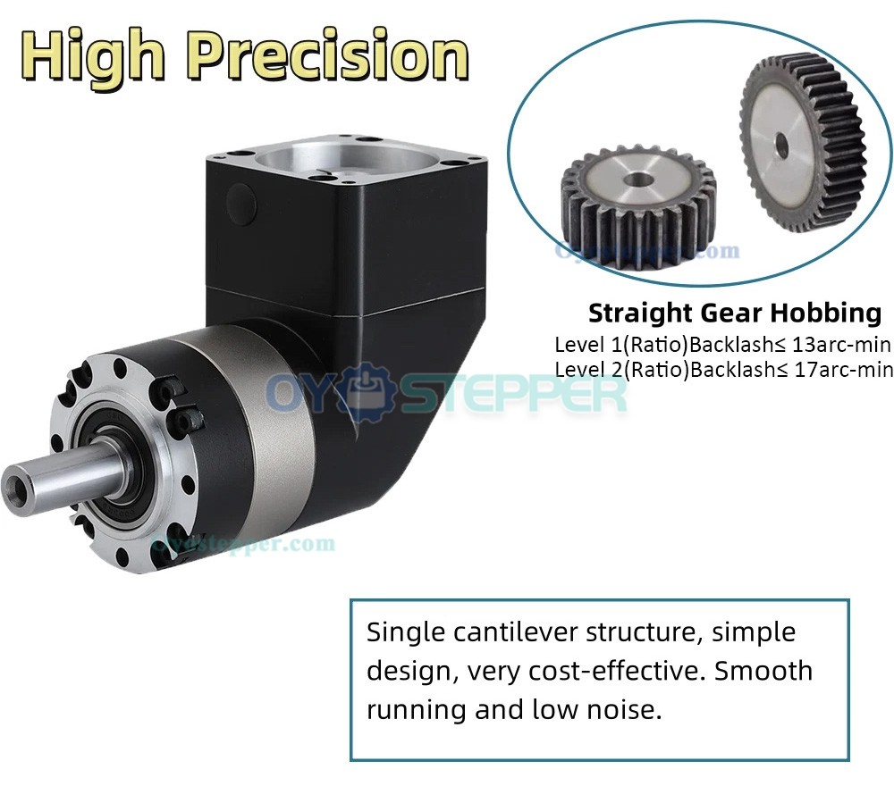 PVE090 Right Angle Planetary Gearbox Speed Reducer for NEMA34 86mm Motor / 80mm Servo Motor PVE090 Right Angle Planetary Gearbox Speed Reducer for NEMA34 86mm Motor / 80mm Servo Motor