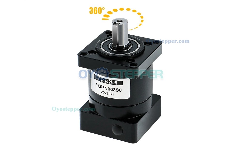 PX57 Planetary Gearbox Speed Reducer For Nema 23 Stepper Motor Input Shaft 8mm