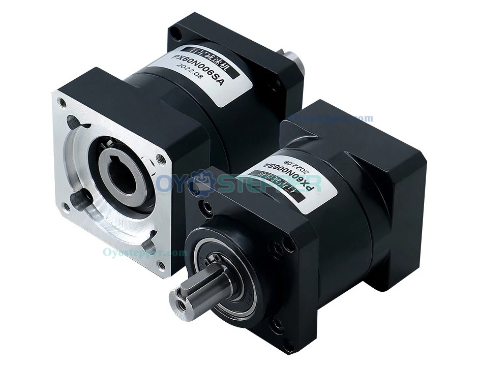 Planetary Reducer PX60 Ratio 4/6/10/16/24/36/64/96/144/216 Max 40N.m Suit For Nema24 60 Stepper Motor