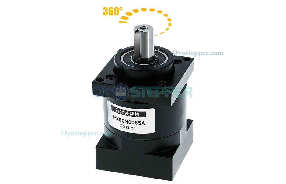 Planetary Reducer PX60 Ratio 4/6/10/16/24/36/64/96/144/216 Max 40N.m Suit For Nema24 60 Stepper Motor