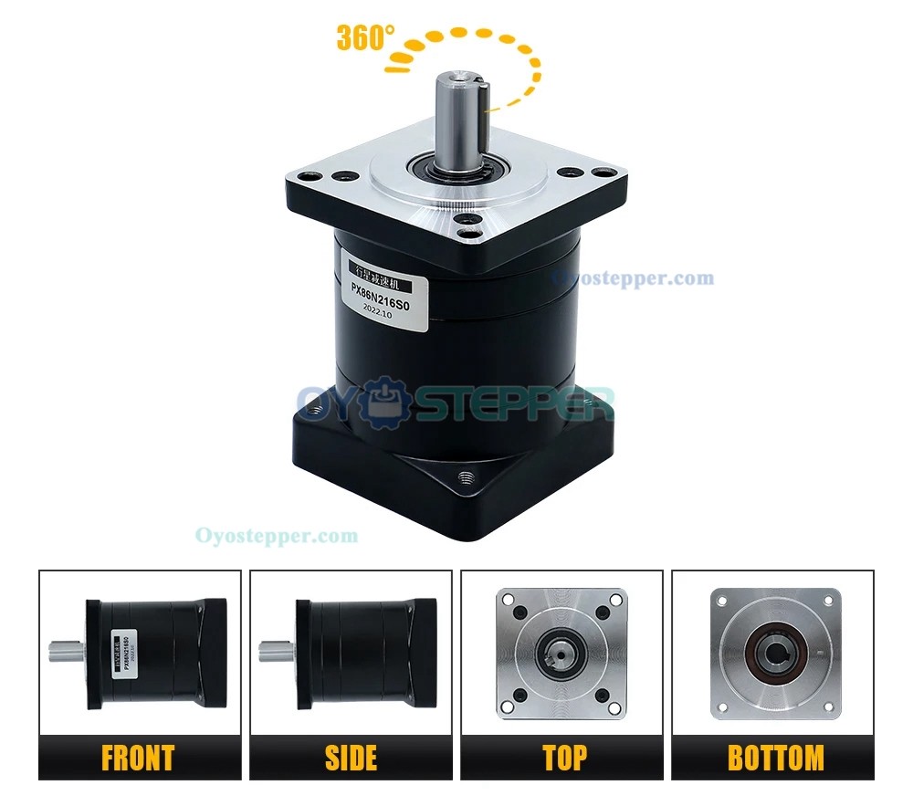 PX86 Planetary Gear Speed Reducer for Nema 34 Stepper Motor / Servo Motor