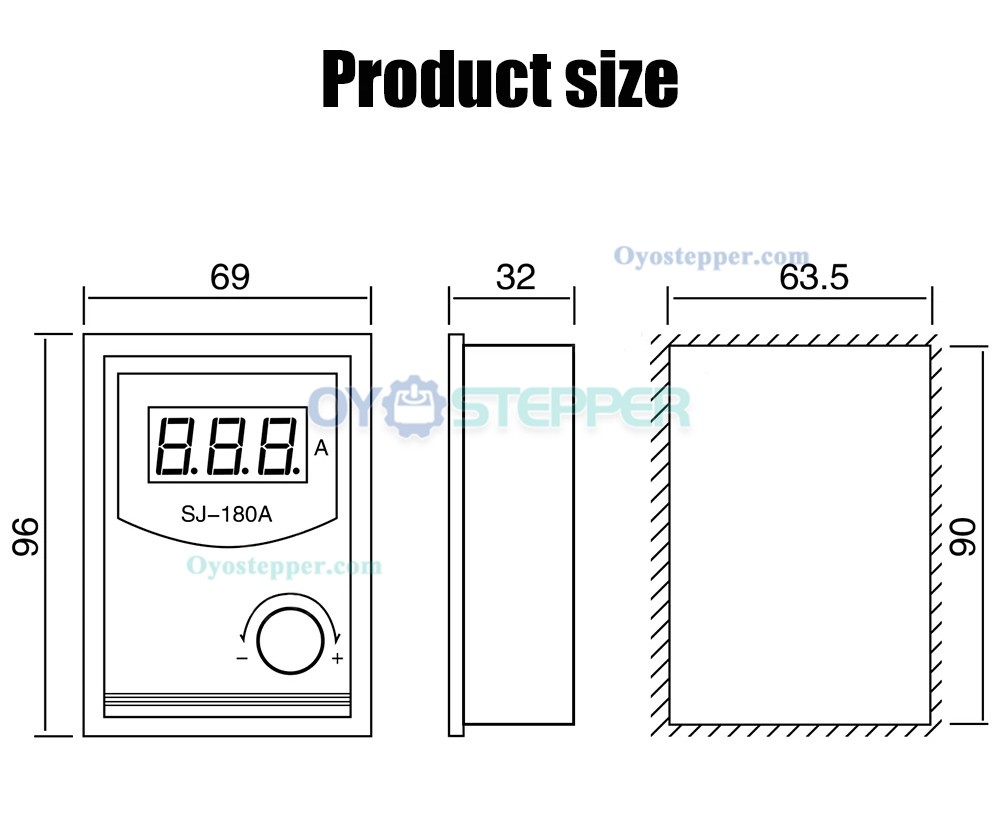 SJ-180A Manual Magnetic Powder Tension Controller 24V 0-4A Magnetic Particle Brake / Clutch SJ-180A Manual Magnetic Powder Tension Controller 24V 0-4A Magnetic Particle Brake / Clutch