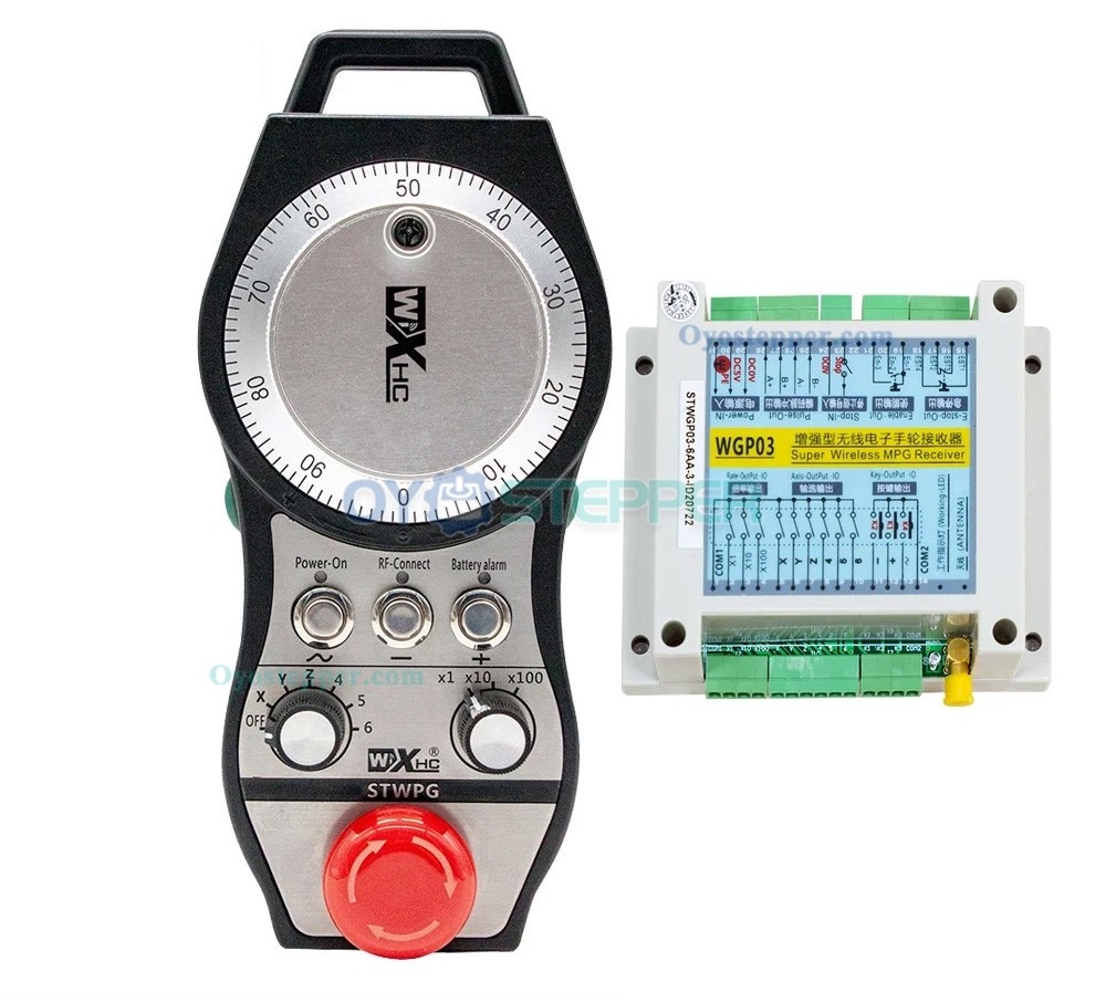 STWGP 6 Axis MPG Pendant Wireless CNC Handwheel Manual Pulse Generator+Receiver STWGP 6 Axis MPG Pendant Wireless CNC Handwheel Manual Pulse Generator+Receiver