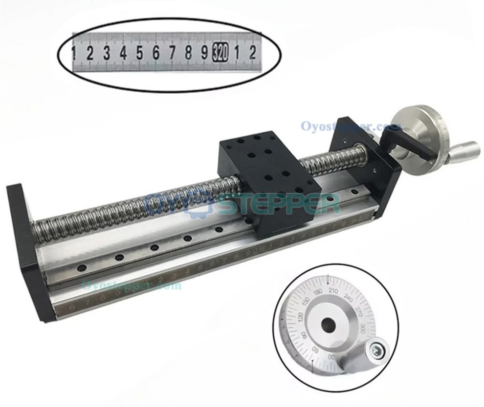 SXG5080 Manual Double Guides Ballscrew Slide Table CNC Linear Motion Module with Handwheel SXG5080 Manual Double Guides Ballscrew Slide Table CNC Linear Motion Module with Handwheel