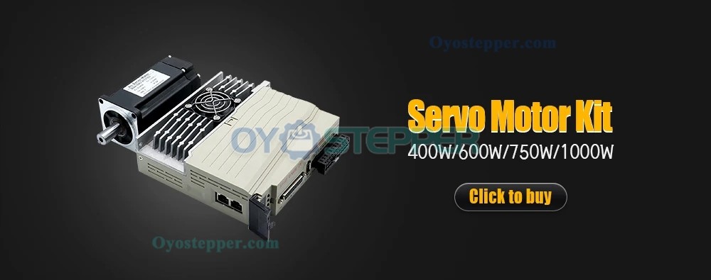 400W / 600W / 750W / 1000W AC Servo Motor & Driver Kit 110V / 220V 1.27Nm-3.8Nm For CNC Engraver
