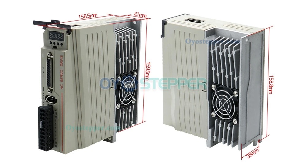 400W / 600W / 750W / 1000W AC Servo Motor & Driver Kit 110V / 220V 1.27Nm-3.8Nm For CNC Engraver