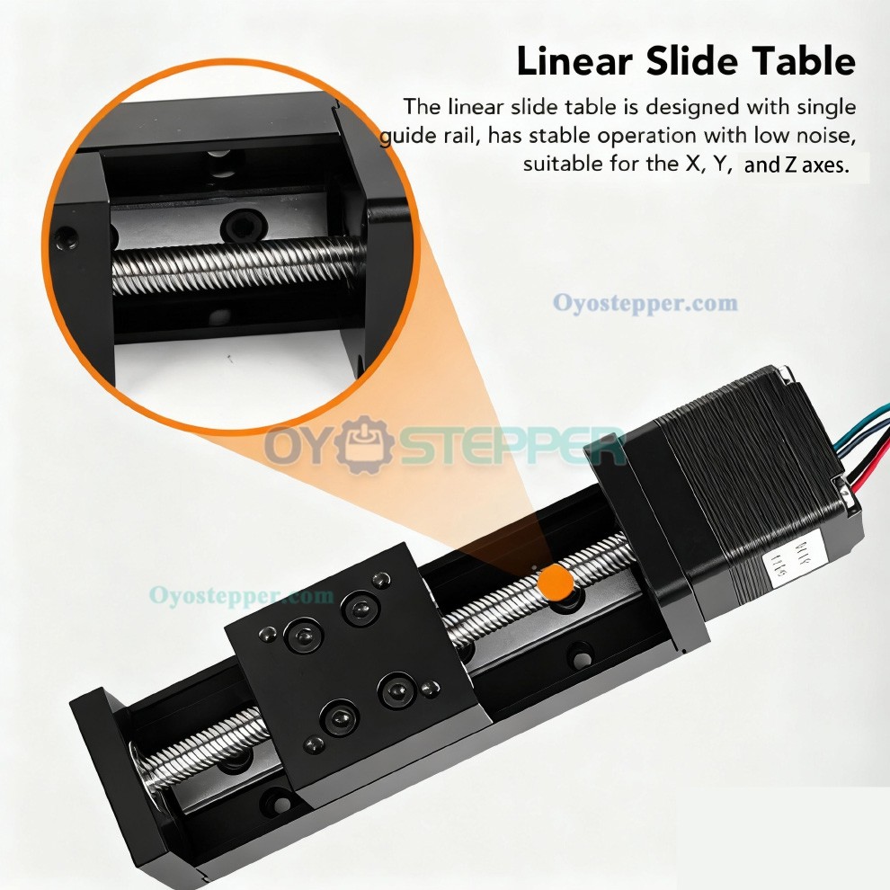 Mini Motorized Linear Translation Stage CNC Sliding Table with Neme 11 Stepper Motor & TB6600 Drver Kit