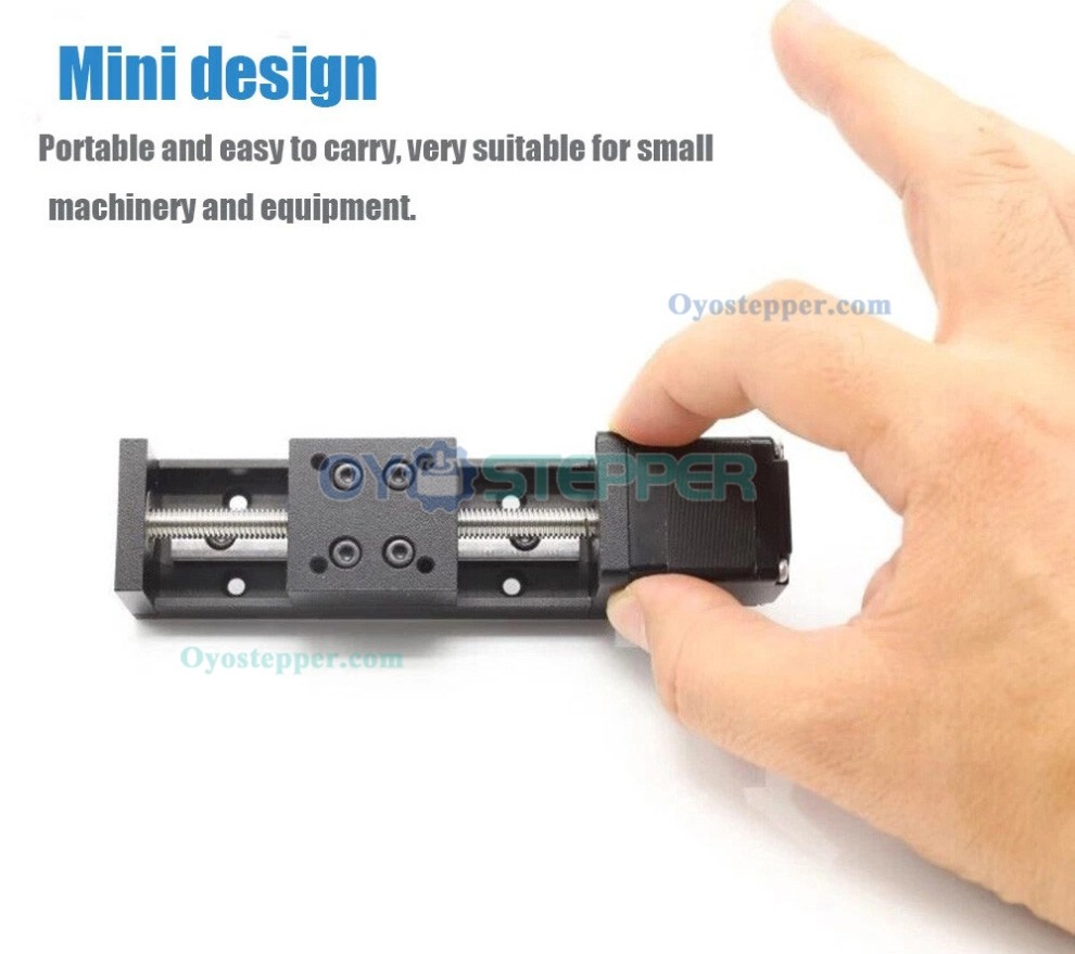 Mini Motorized Linear Translation Stage CNC Sliding Table with Neme 11 Stepper Motor & TB6600 Drver Kit Mini Motorized Linear Translation Stage CNC Sliding Table with Neme 11 Stepper Motor & TB6600 Drver Kit