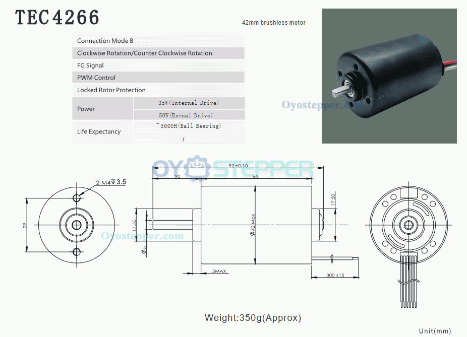 12V 24V Brushless DC Motor  Electric BLDC DC Motor 500g.cm 21-24W 5000RPM