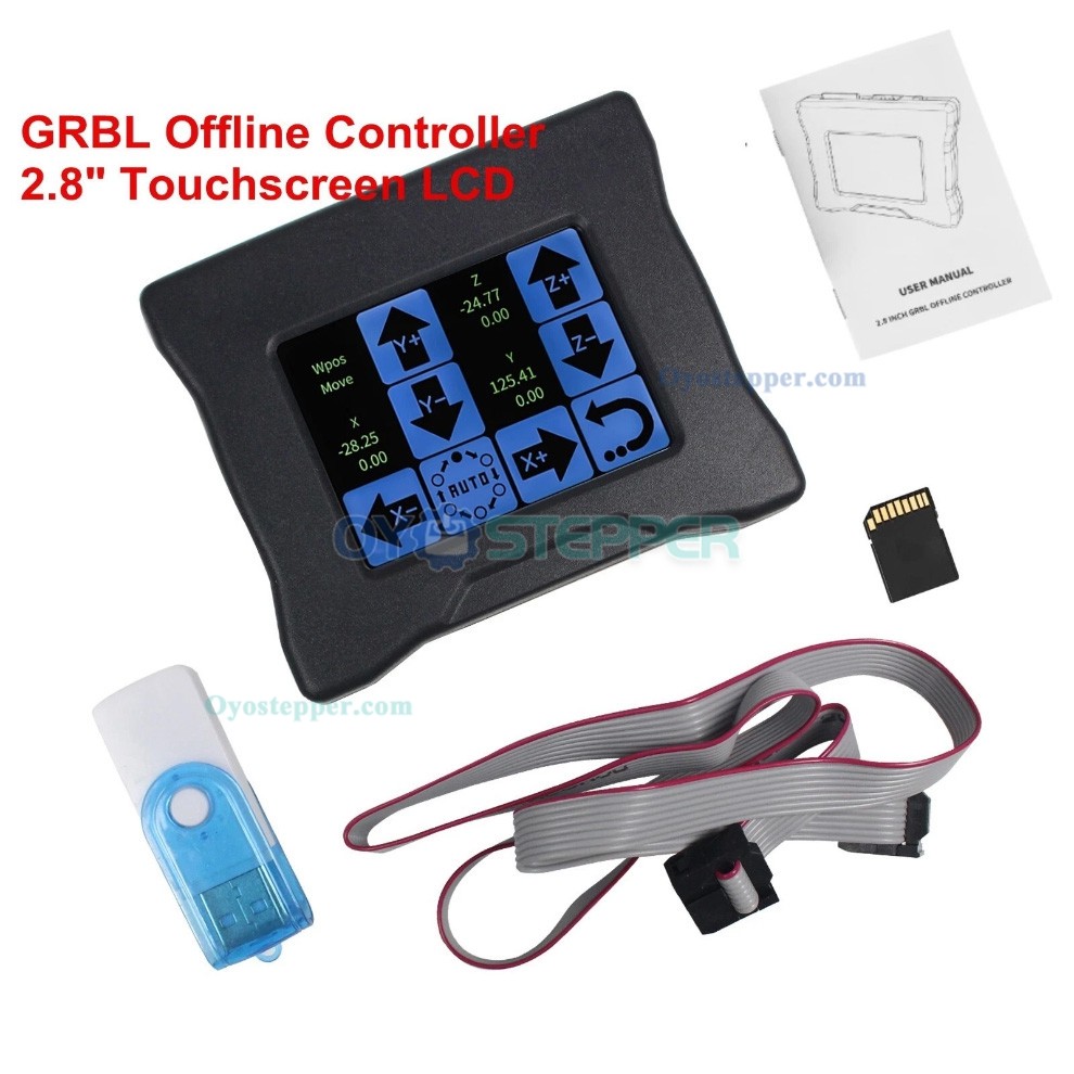 2.8-inch Touch Screen GRBL Offline Controller Remote Control for CNC Router 3018 PRO/3020 PLUS/4540 2.8-inch Touch Screen GRBL Offline Controller Remote Control for CNC Router 3018 PRO/3020 PLUS/4540
