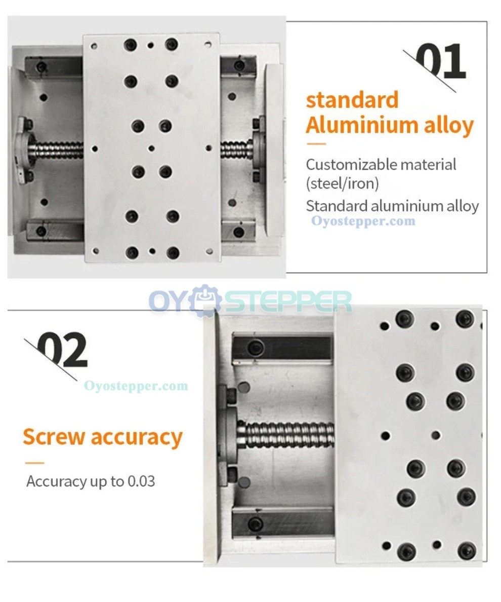 CNC Manual Slide Table Self-lock Digital Display Linear Module Z Position Stage Trapezoidal Screw Module
