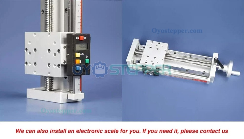 CNC Manual Slide Table Self-lock Digital Display Linear Module Z Position Stage Trapezoidal Screw Module