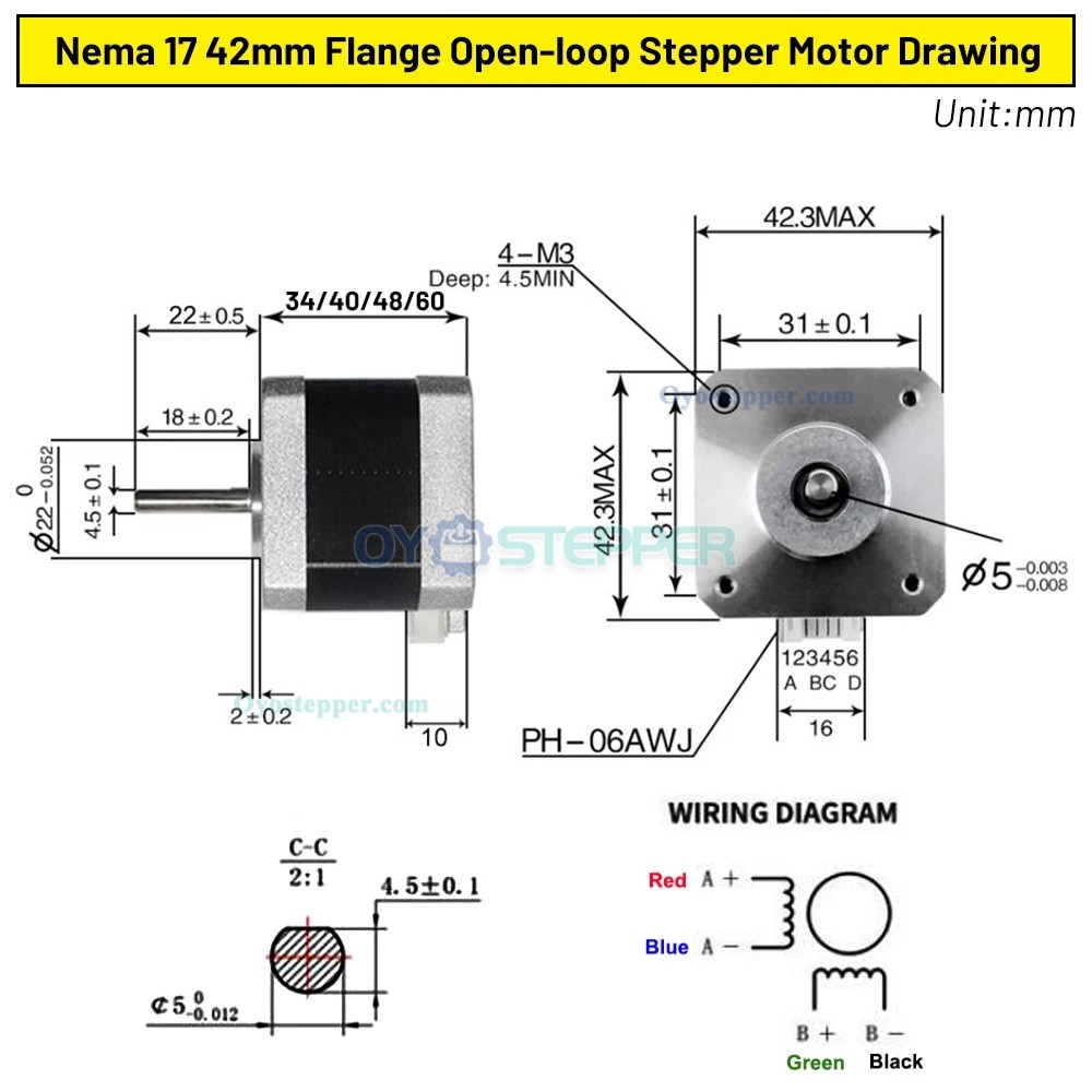 Neme 17 Stepper Motor + Harmonic Gear Speed Reducer + Stepper Driver Kit