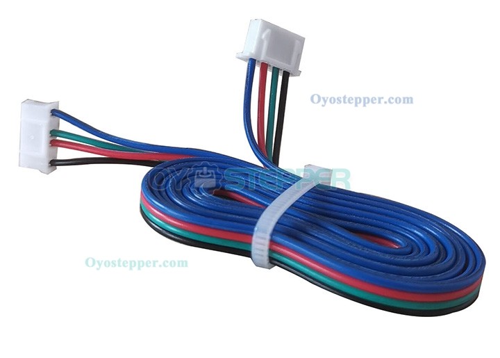 Jopto 5 Cables Para Motor Paso A Paso 1m – XH2.54 4 Pines, Compatible Con Nema16/Nema17, Para Impresora 3D