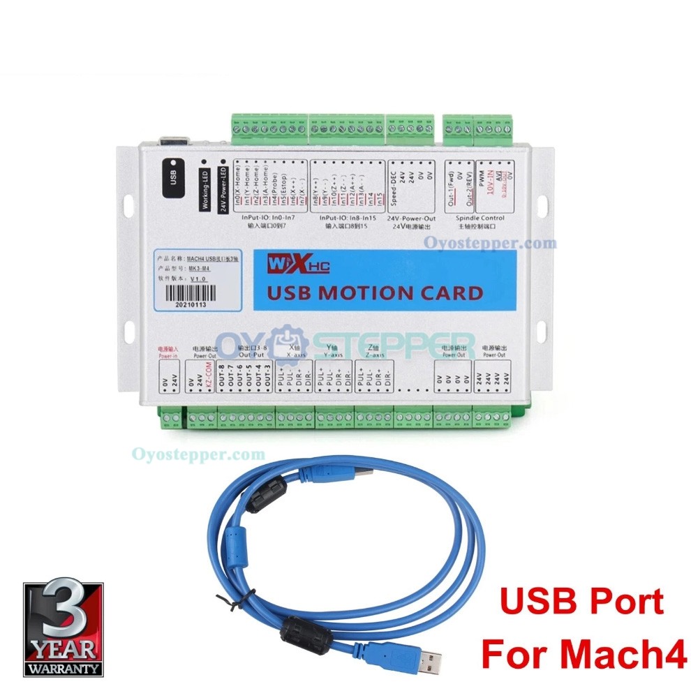 XHC 3 4 6 Axis CNC Mach4 Motion Controller Card 2000KHz USB Breakout Board XHC 3 4 6 Axis CNC Mach4 Motion Controller Card 2000KHz USB Breakout Board