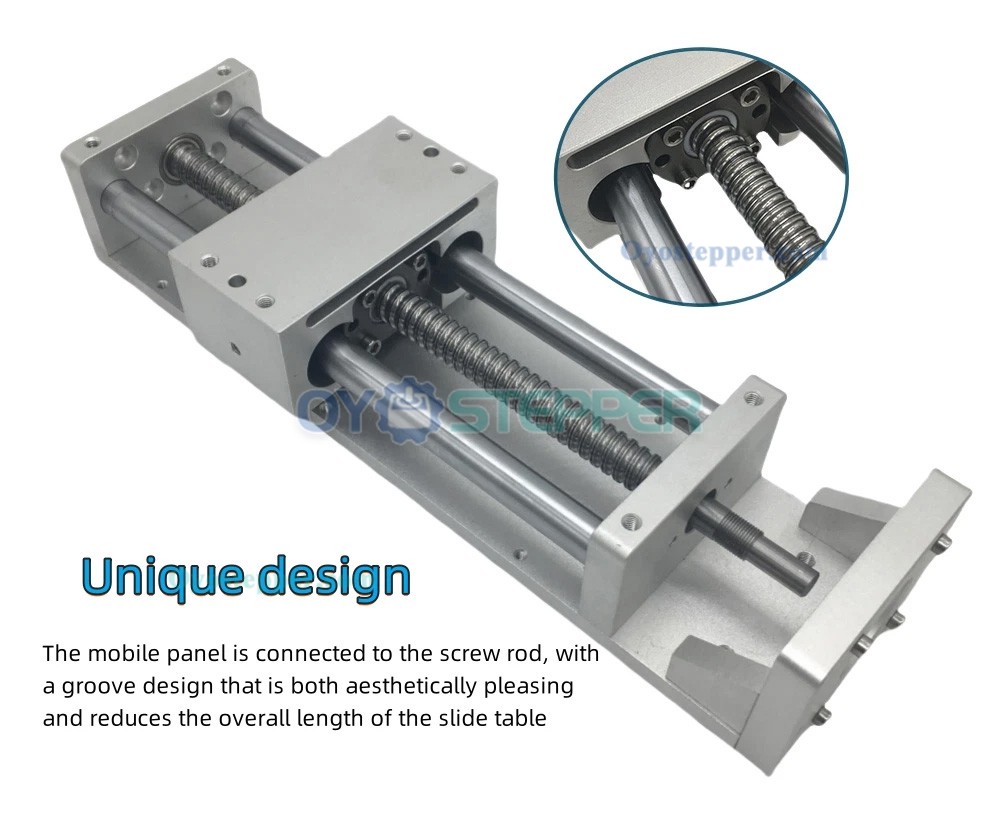 Sliding Table Linear Rail Stage KA80-1402-50/100/150 Manual Stage Sliding Table Made Of Aluminum Alloy Cross 80x80mm (50mm) On 6 thumbnail image