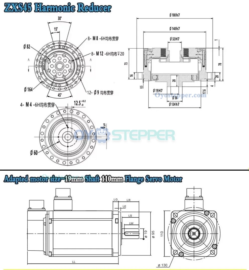 ZXS Series Harmonic Drive Gearbox Cup Type Ratio 30:1-160:1 Harmonic Gear Reducer for Stepper/ Servo Motor ZXS Series Harmonic Drive Gearbox Cup Type Ratio 30:1-160:1 Harmonic Gear Reducer for Stepper/ Servo Motor