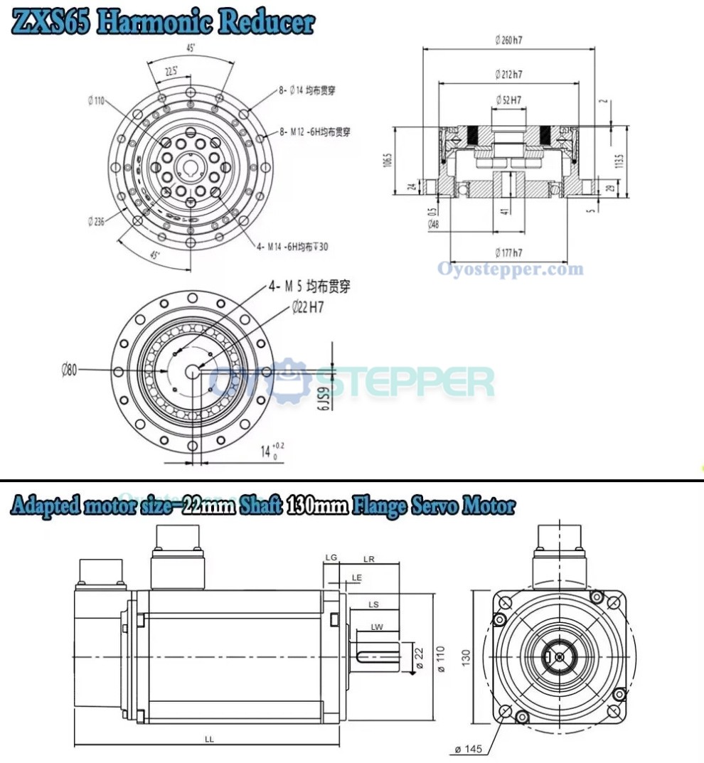 ZXS Series Harmonic Drive Gearbox Cup Type Ratio 30:1-160:1 Harmonic Gear Reducer for Stepper/ Servo Motor ZXS Series Harmonic Drive Gearbox Cup Type Ratio 30:1-160:1 Harmonic Gear Reducer for Stepper/ Servo Motor