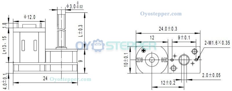 2.4V 5V Small Mini Brush DC Gear Motor Permanent Magnet DC Motor 0.21-0.5g.cm