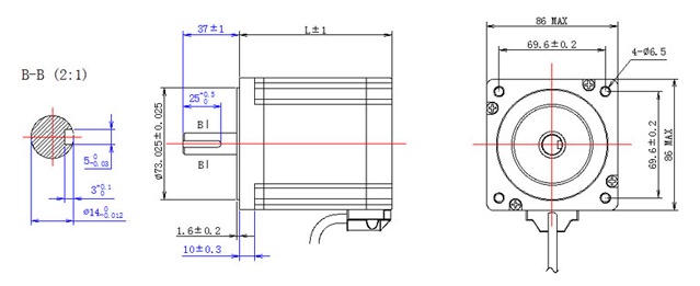 NEMA 34 Stepper Motor Dimensions