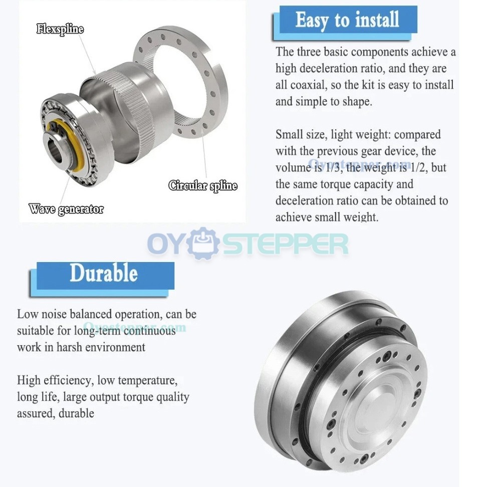 Buy ZXJ Series Harmonic Drive Gearbox Speed Reducer Ratio 30:1-100
