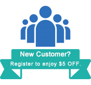 New Customer:Register to enjoy $5 OFF.