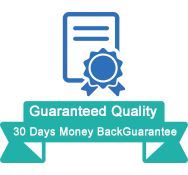 Guaranteed Quality:30 Days Money BackGuarantee
