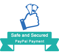 Safe and Secured:PayPal Payment